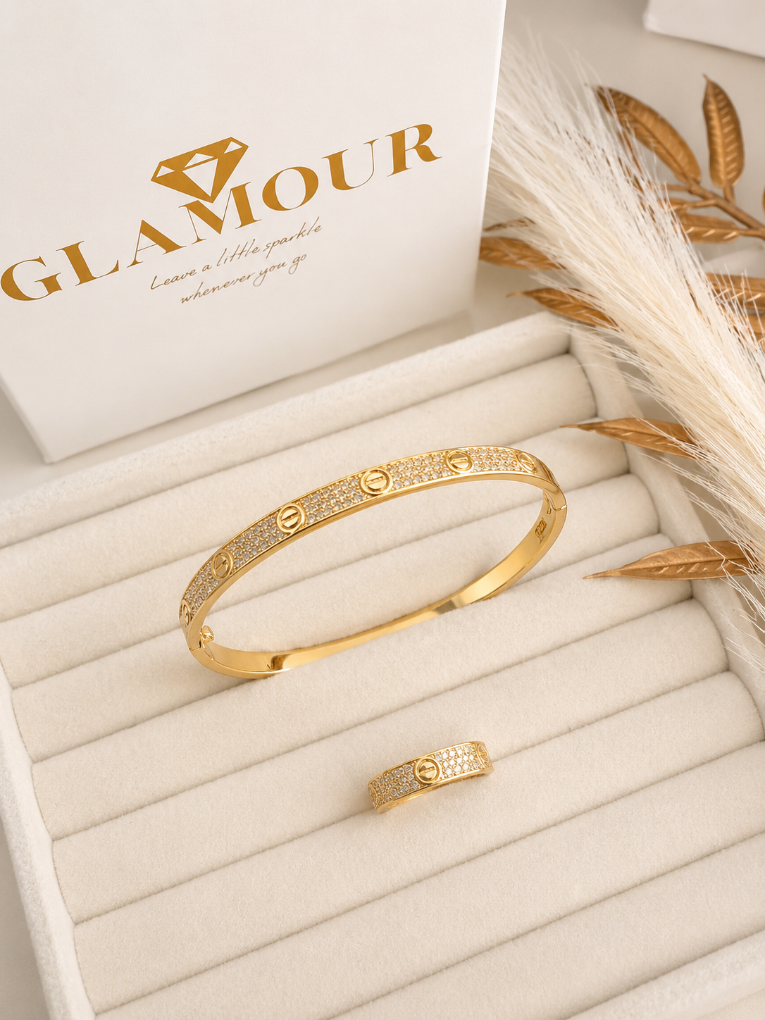 Zircons love bracelet