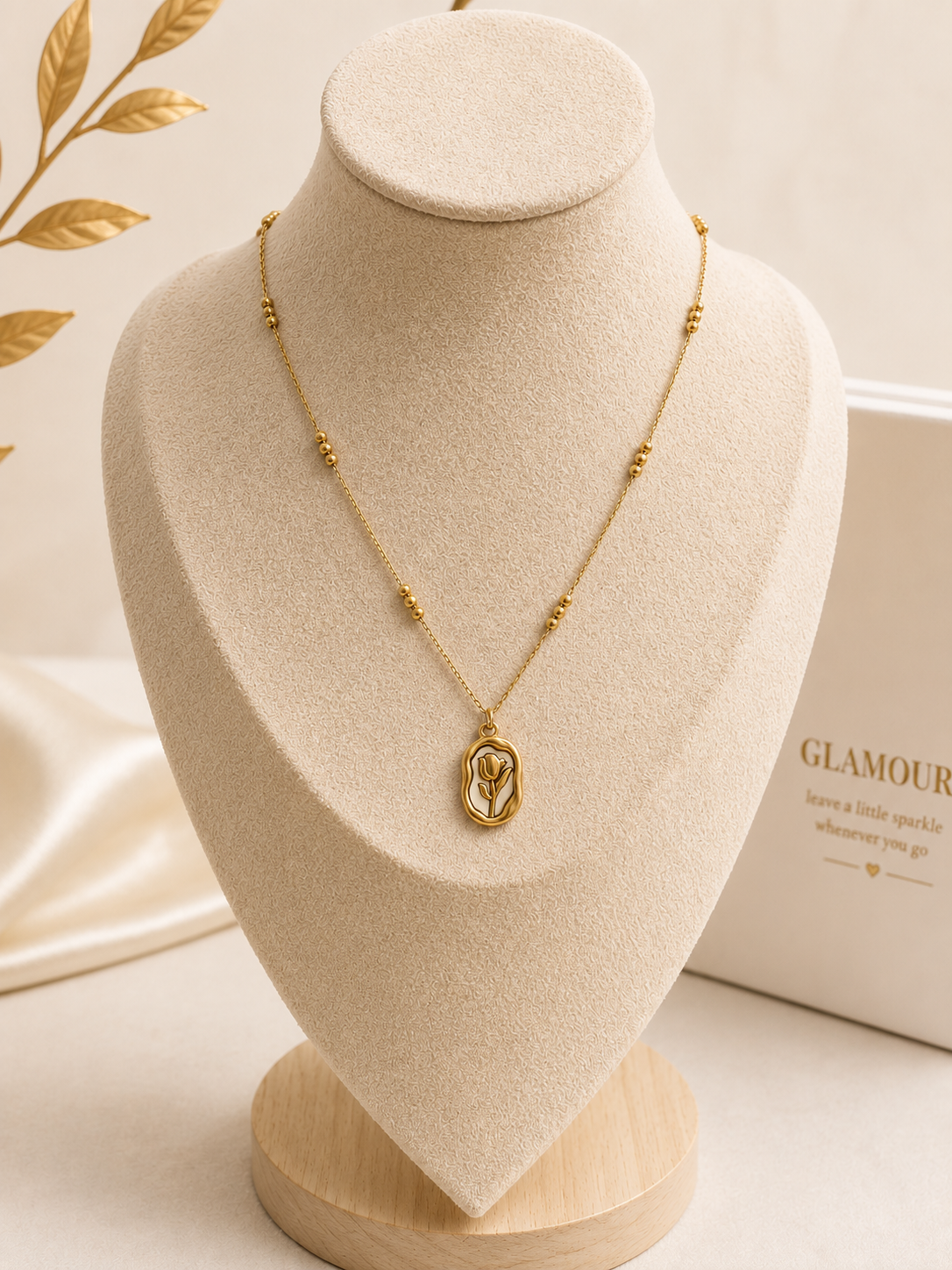 18K FLOWER necklace -