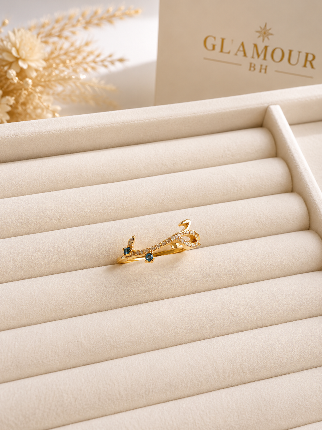 Love Ring-21K GOLD PLATED حُب