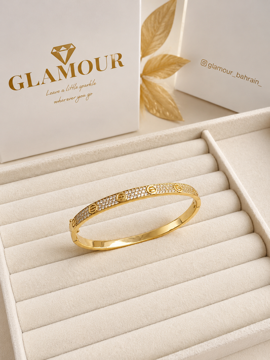 CARTIER LOVE bracelet WITH ZIRCONS