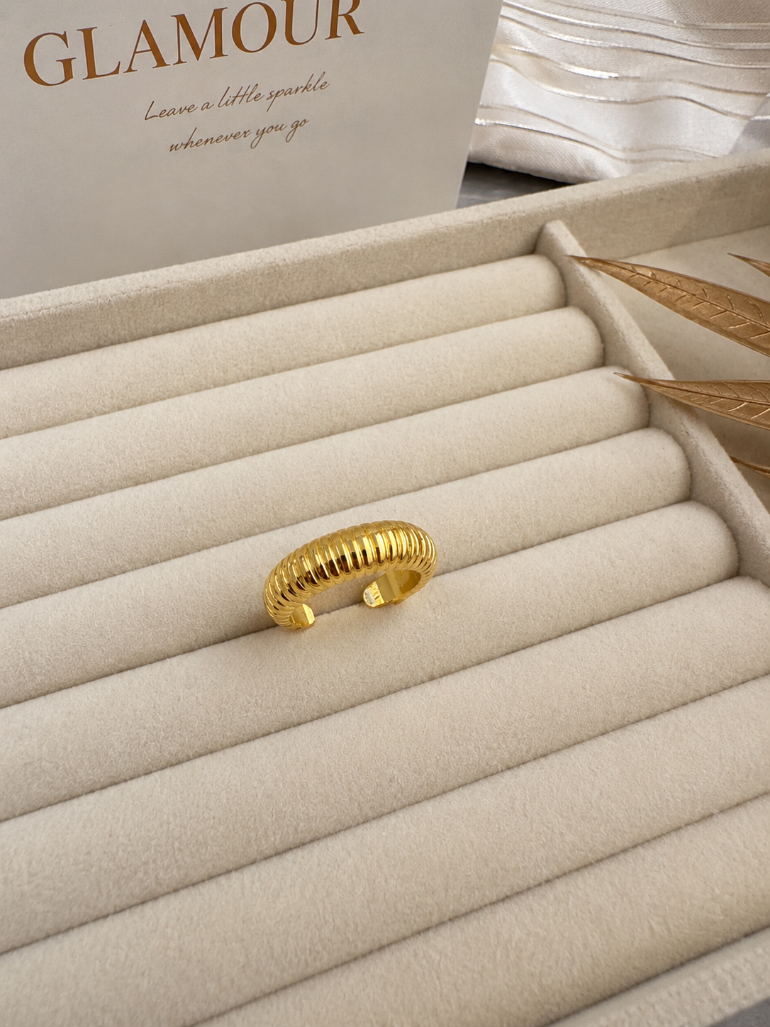 18K gold plated ring