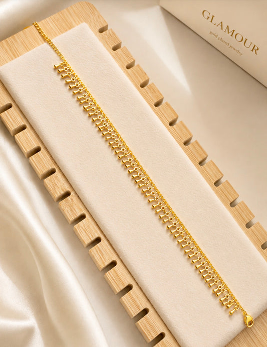 Anklet 21k gold plated