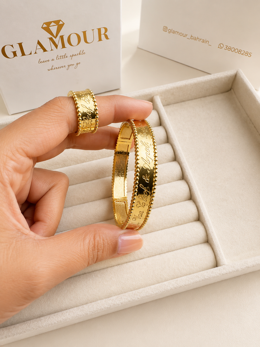 NEW VAN CLEEF SET-GOLD COLOR