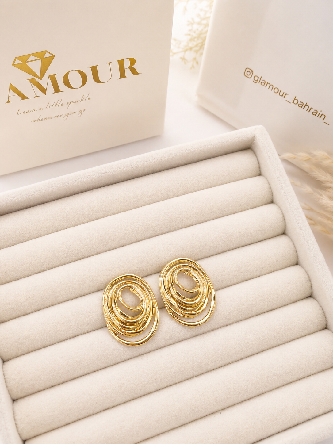 18K gold plated earrings