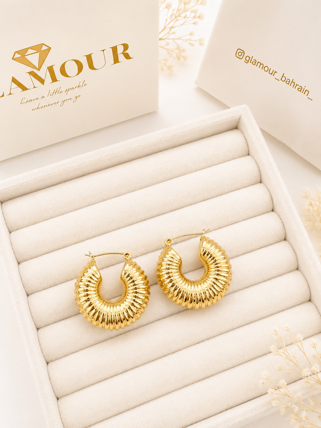 18K gold plated Hoops earrings