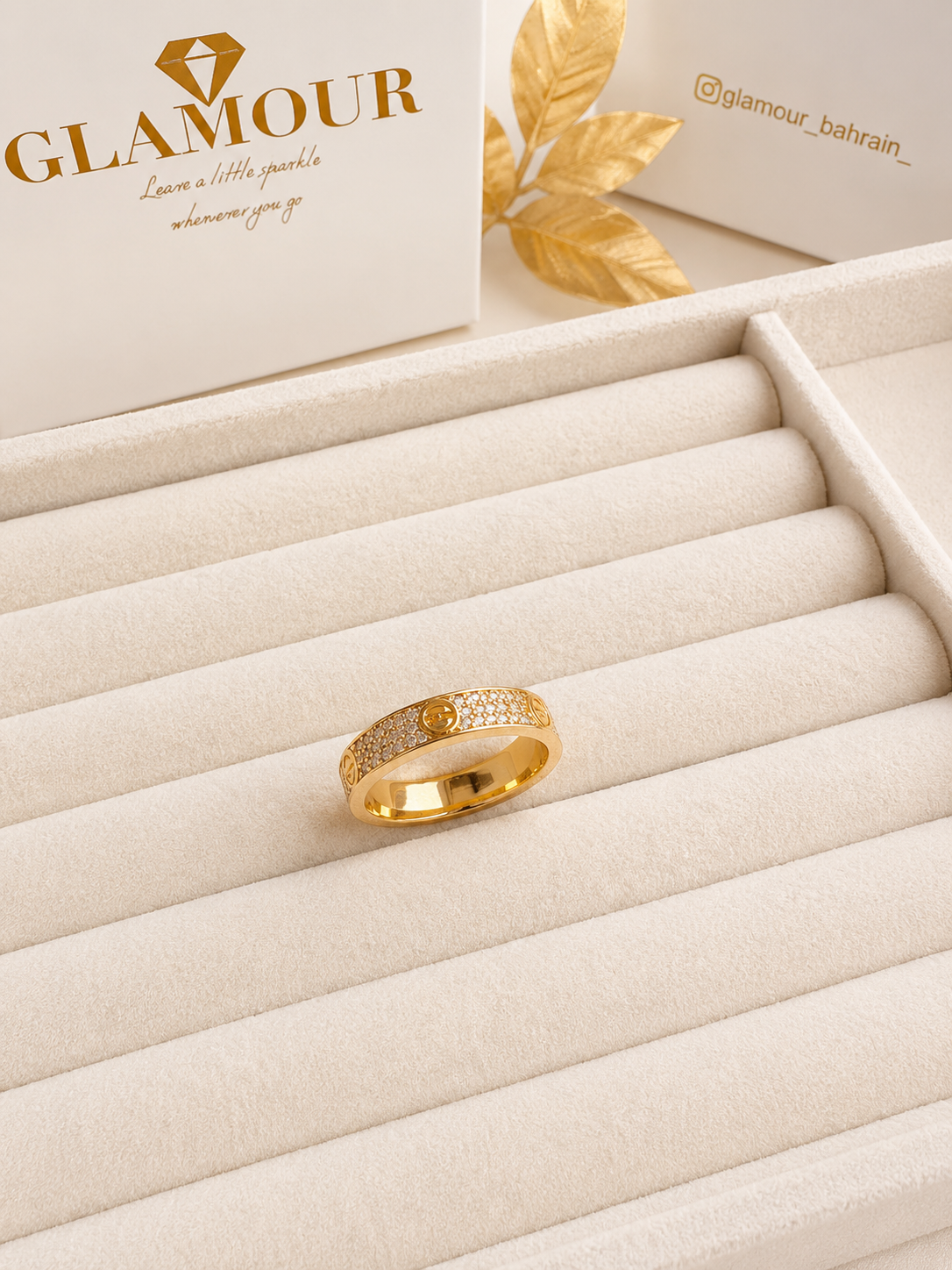 Cartier love ring with zircons