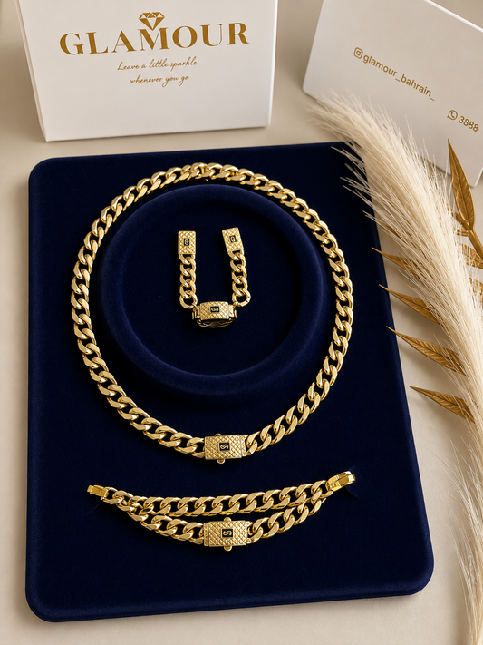 18K GOLD PLATED MONACO SET