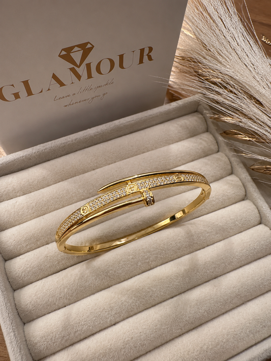 NAIL GOLD BRACELET