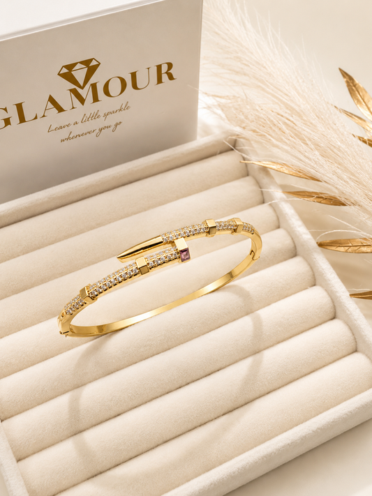 NAIL BRACELET ROSE GOLD COLOR