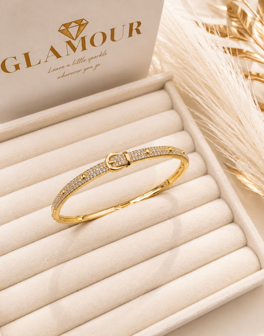 BELT GOLD PLATED BANGLE