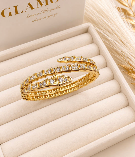 SNAKE BANGLE GOLD COLOR