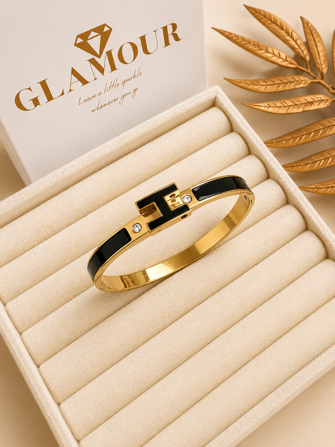BLACK HERMES BRACELET