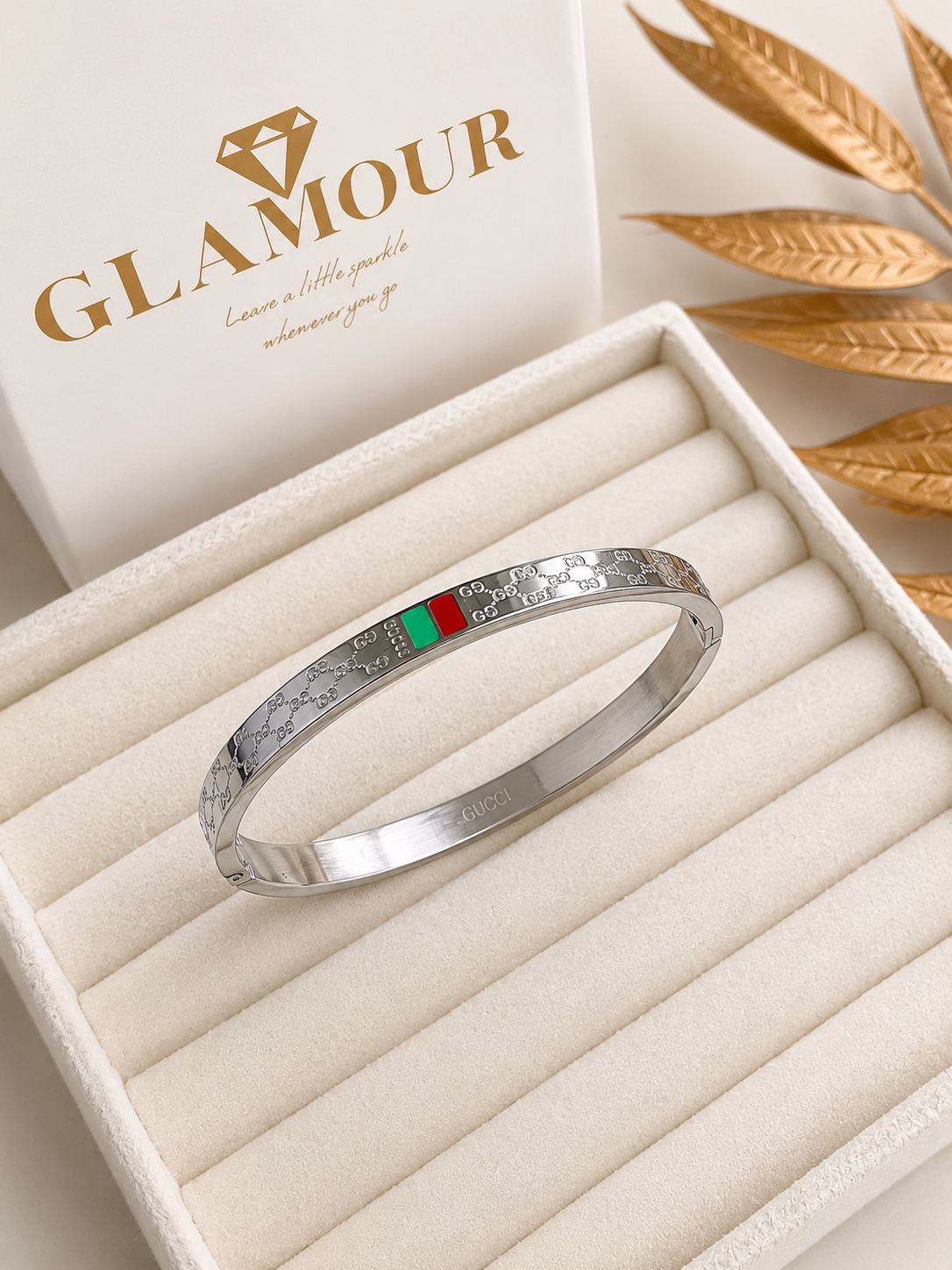 SILVER COLOR GUCCI BRACELET