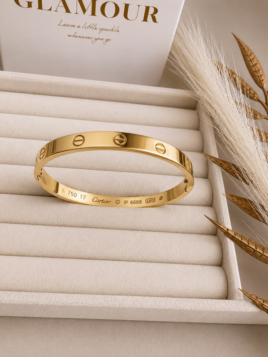 18K GOLD PLATED CARTIER LOVE BRACELET