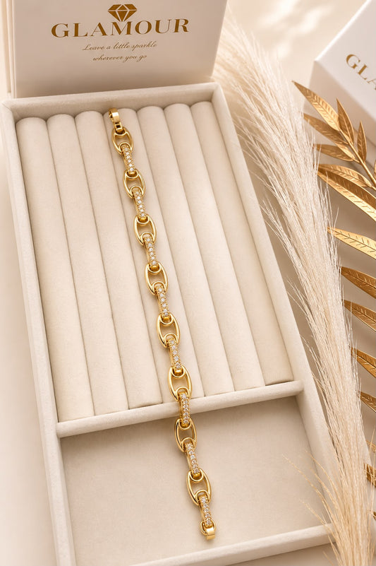 TRENDY BRACELET GOLD COLOR
