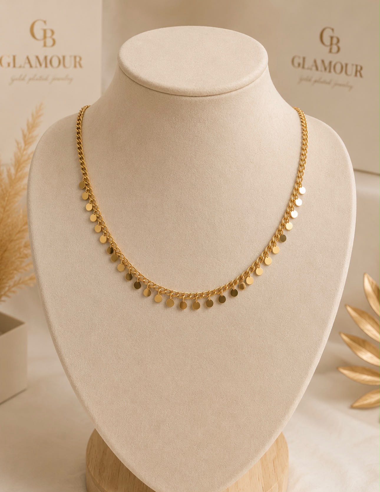 18K GOLD PLATED Stainless Steel Tassel Necklace